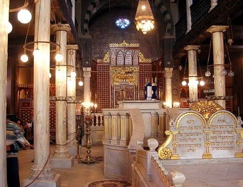 Interior of Ben Ezra Synagogue in Old Cairo