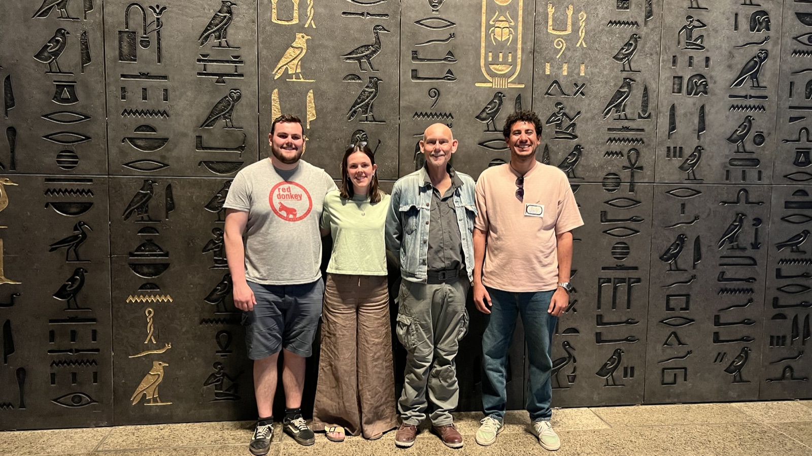 Wayfinder guests inside the Grand Egyptian Museum